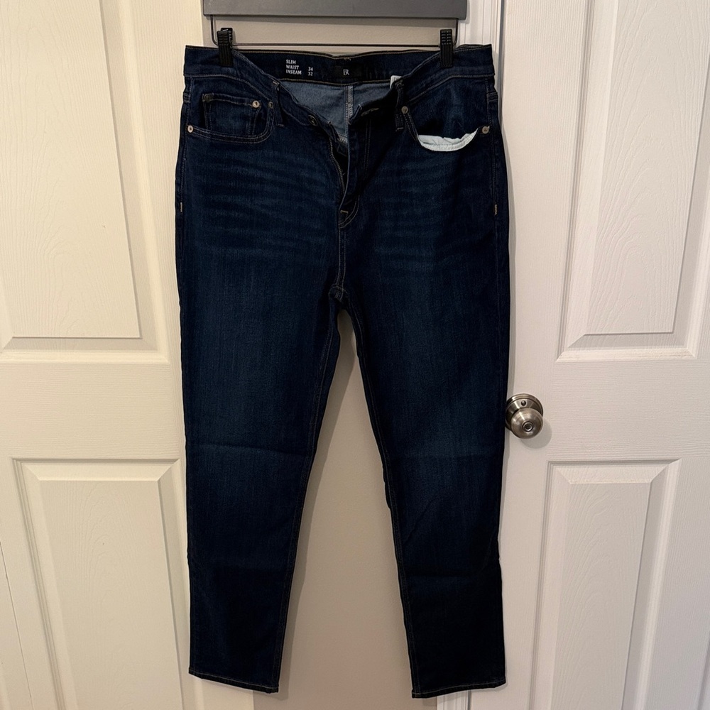 Banana Republic Men's Traveler Slim Jeans - Dark Blue